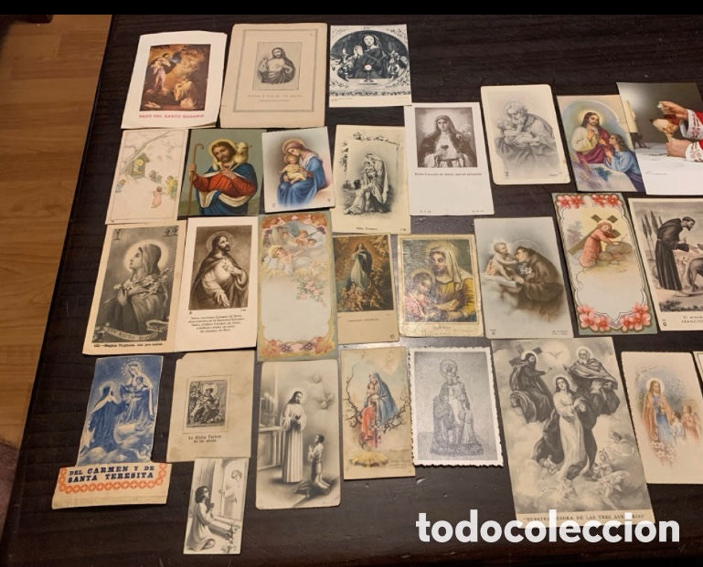 Postales: Antiguas estampas recordatorios y postales religiosas - Foto 16