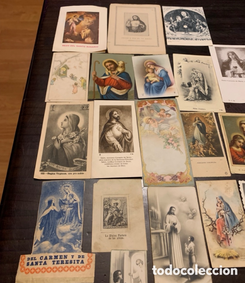 Postales: Antiguas estampas recordatorios y postales religiosas - Foto 17