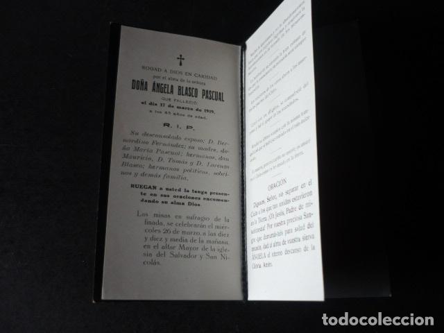 Postales: RECORDATORIO DEFUNCION MADRID 1919 - Foto 2