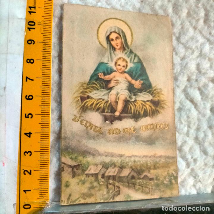 Postales: estampa reeligiosa - VIRGEN - NACIMIENTO BELEN NI&Ntilde;O JESUS