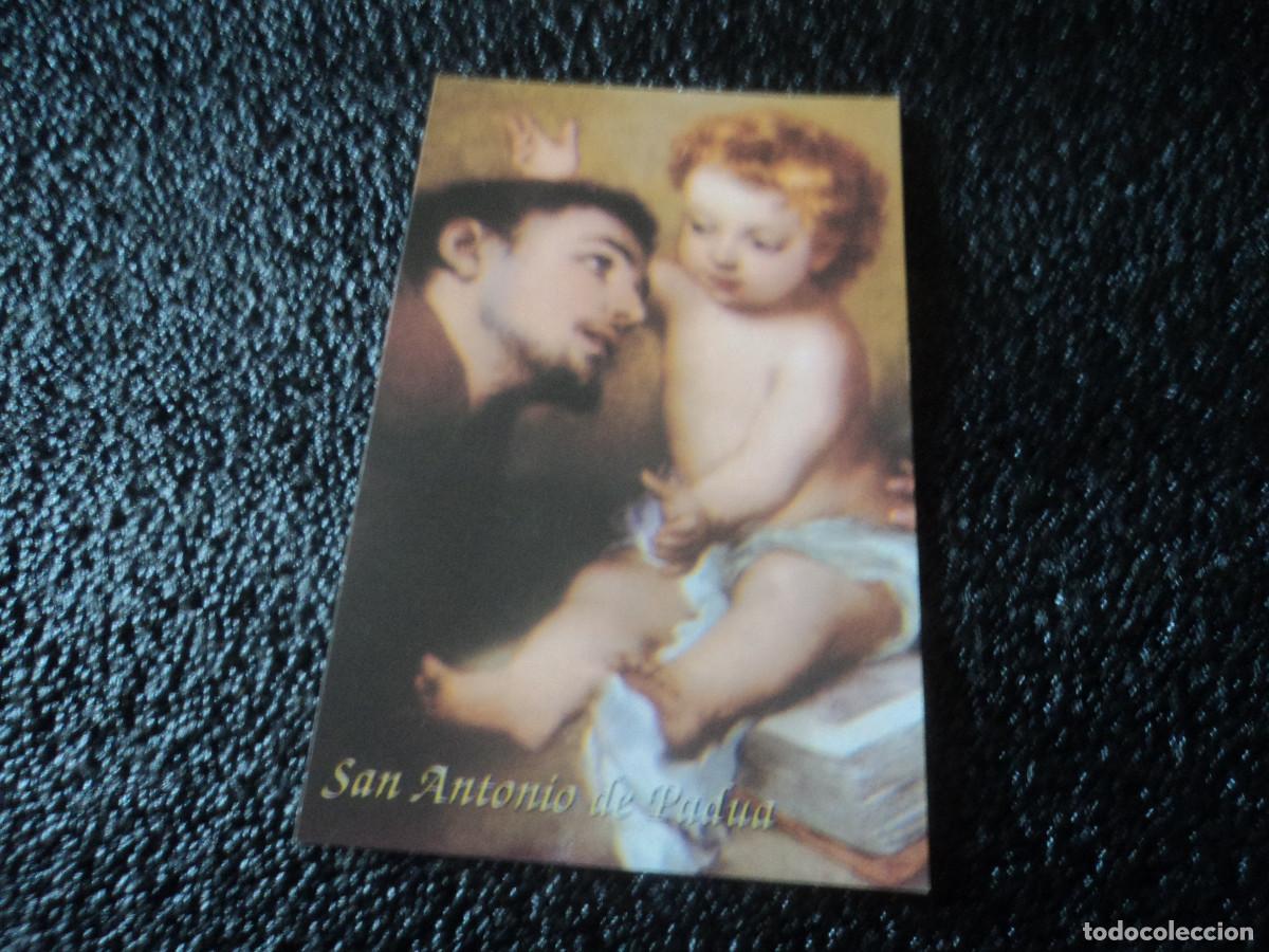Postales: estampa, responsorio a san antonio de padua, 11 x 7 cm