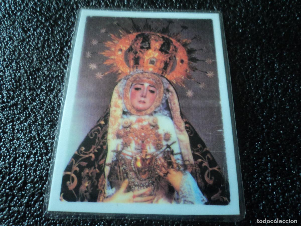 Postales: estampa plastificada, peticion a la virgen de los dolores en sus lagrimas, 12 x 9 cm