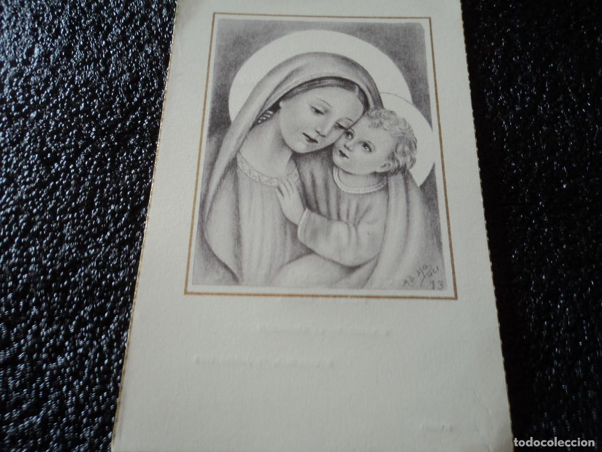 Cartes Postales: 12 X 8 CM, RECORDATORIO DE HIJA DE MARIA, colegio de la asuncion, 1955