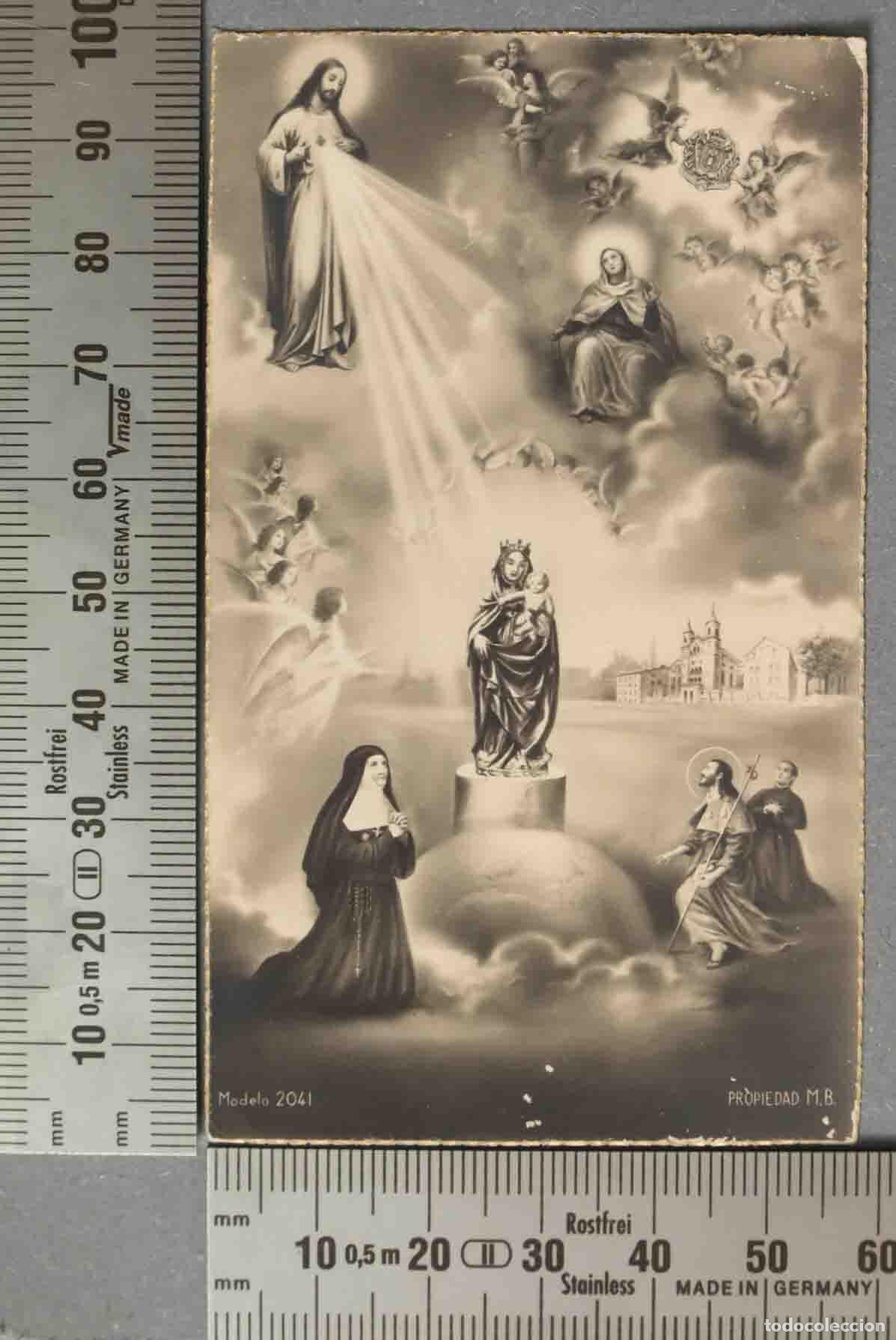 Cartes Postales: ESTAMPA. NRA SRA DEL PILAR. SANTIAGO Y OTROS SANTOS