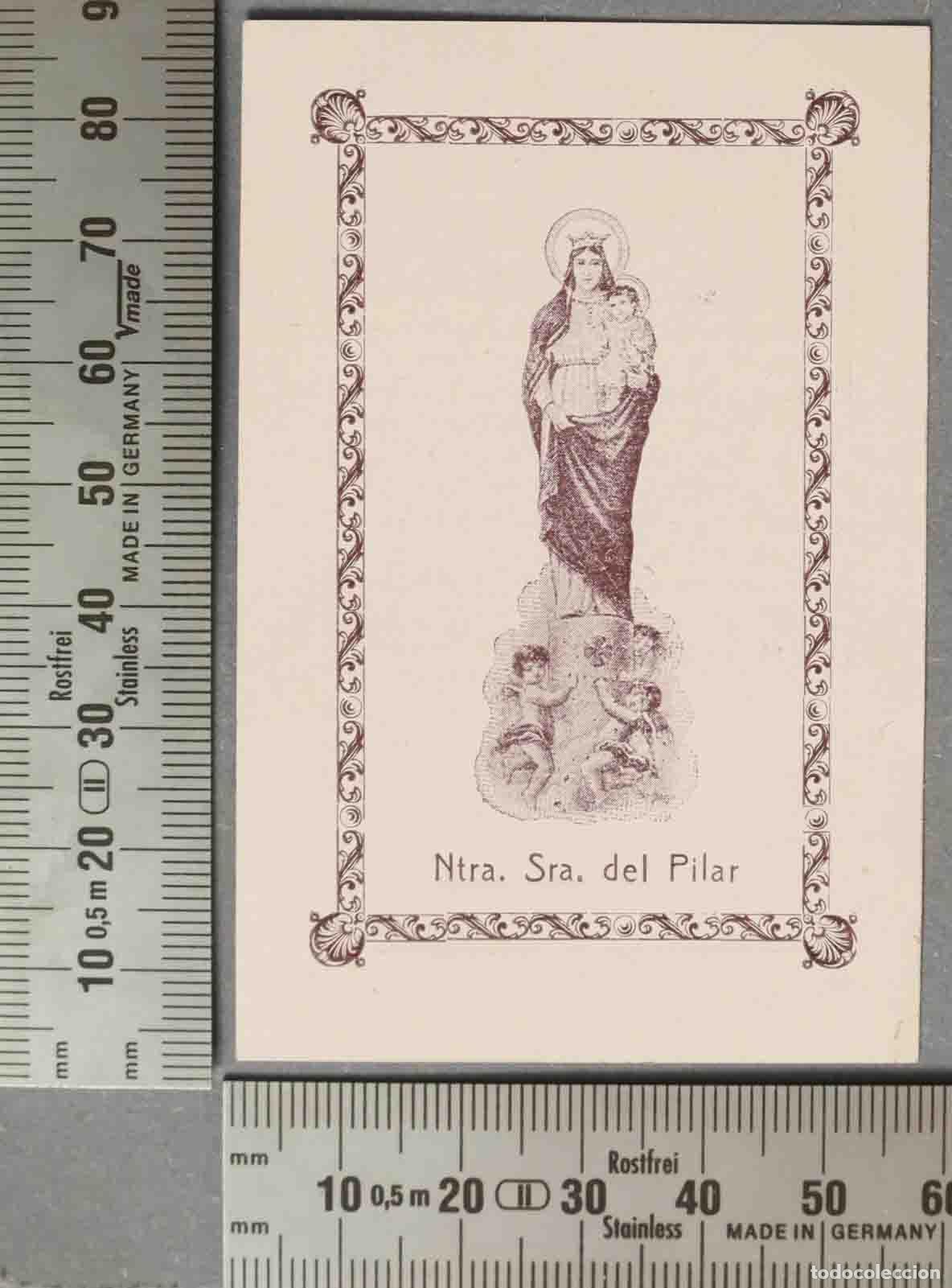 Postales: ESTAMPA. NRA SRA DEL PILAR. PROMESA SMA VIRGEN A SANTIAGO APOSTOL