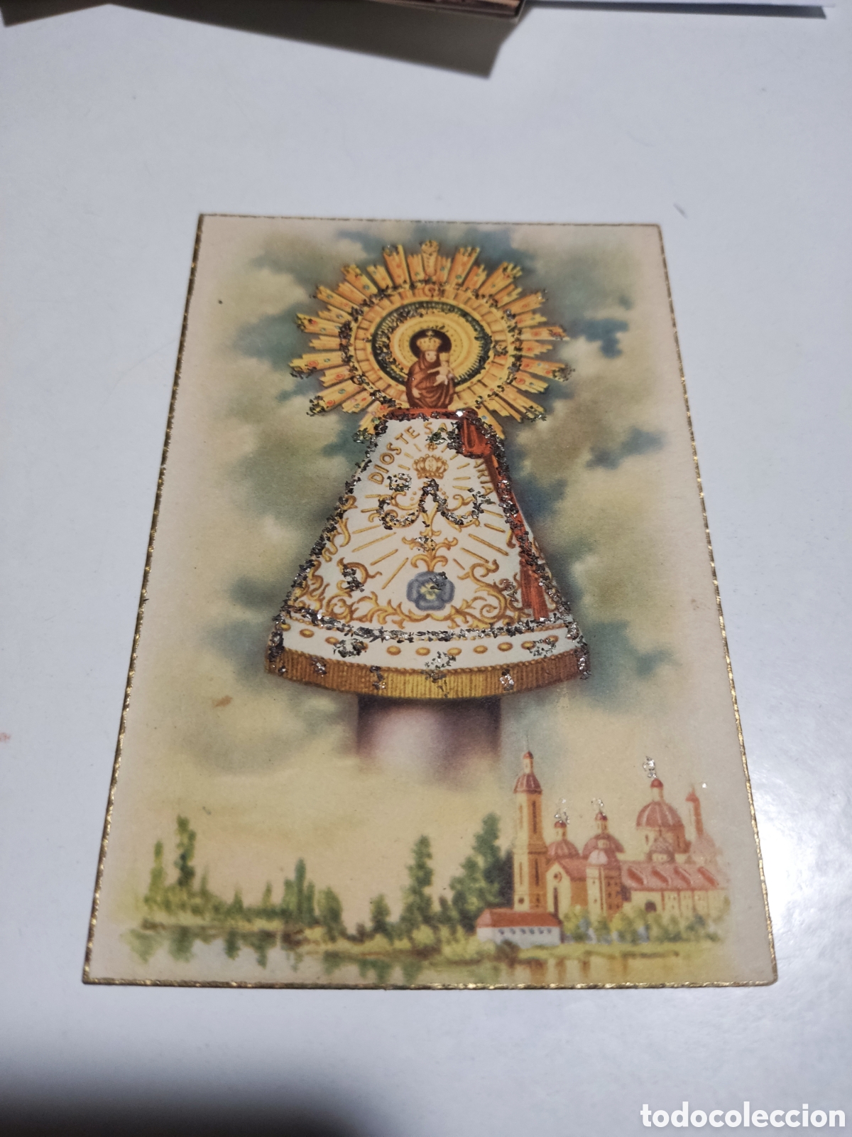 Postales: Postal antigua virgen del pilar