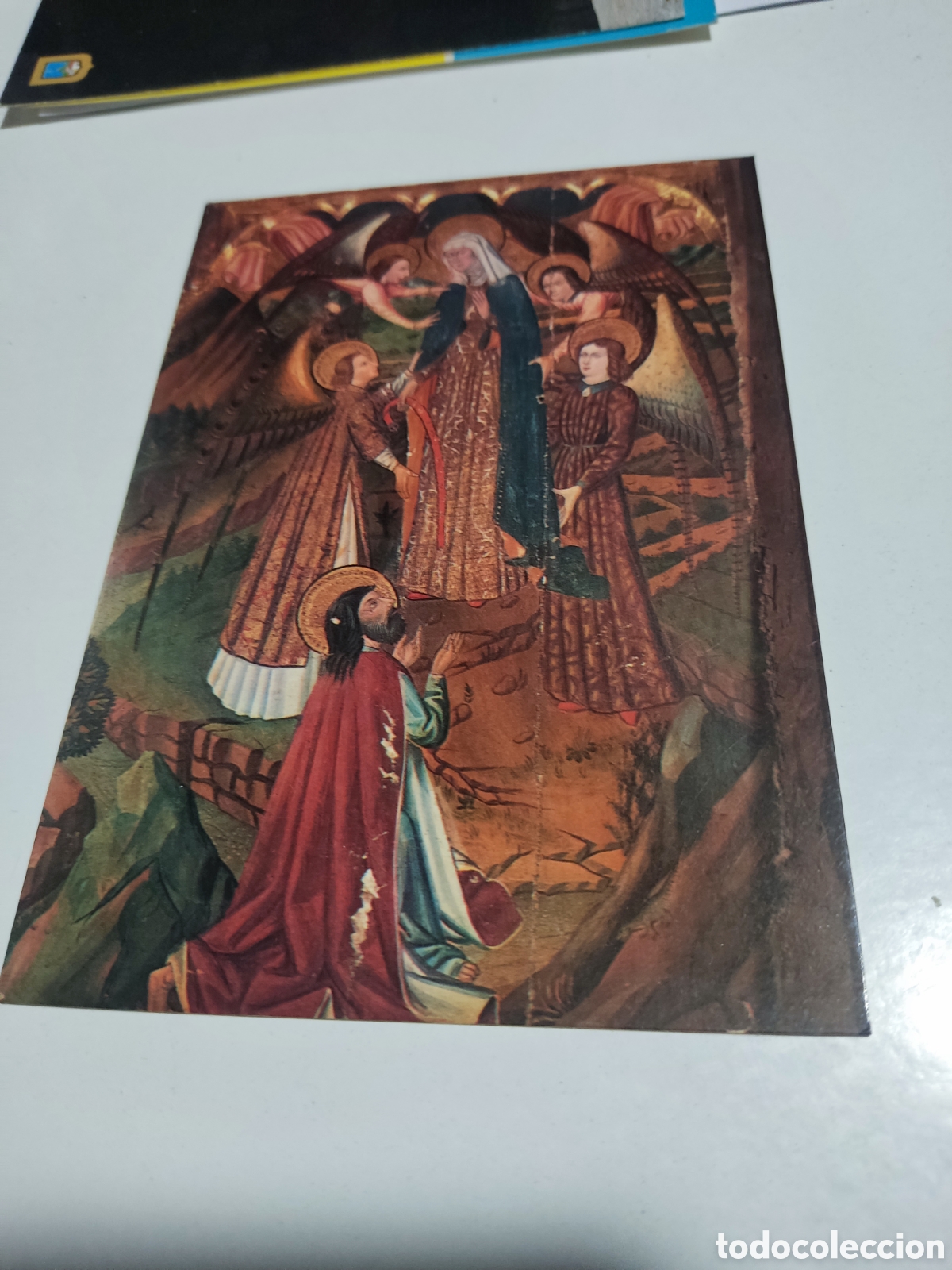 Postales: Postal religiosa arties retablo g&oacute;tico