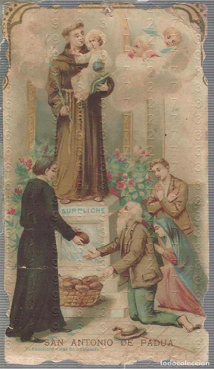 Postales: SAN ANTONIO DE PADUA ORACION 12X6 ESTAMPA L94