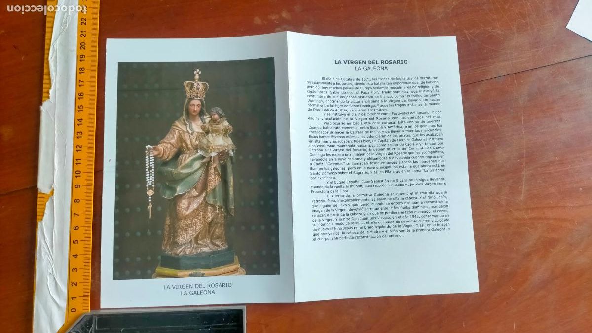 Postkarten: semana santa - estampa diptico virgen del rosario cadiz galeona
