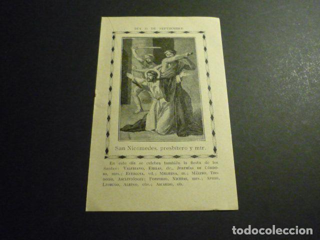Cartes Postales: SAN NICOMEDES ANTIGUA ESTAMPA