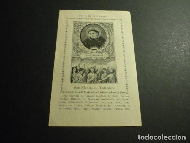 Cartes Postales: SAN NICOLAS DE TOLENTINO ANTIGUA ESTAMPA