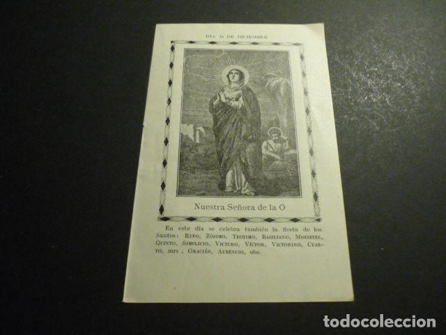 Cartes Postales: NUESTRA SE&Ntilde;ORA DE LA O ANTIGUA ESTAMPA