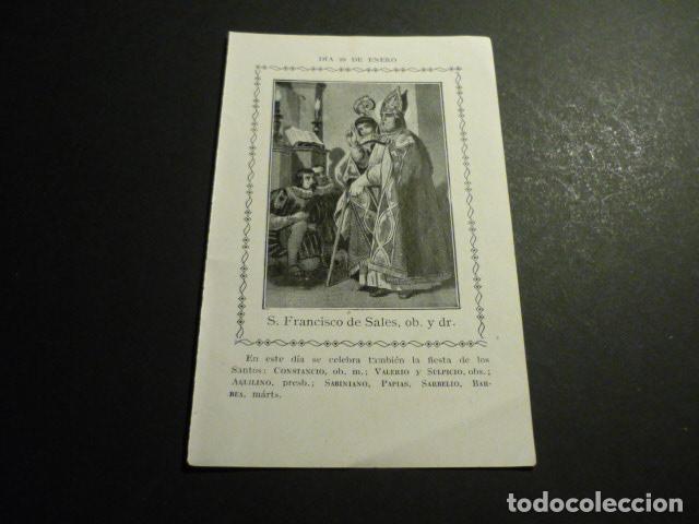 Cartes Postales: SAN FRANCISCO DE SALES ANTIGUA ESTAMPA