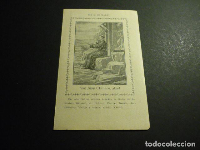 Cartes Postales: SAN JUAN CLIMACO ABAD ANTIGUA ESTAMPA