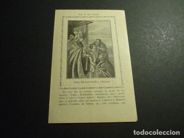 Cartoline: SAN BIENVENIDO OBISPO ANTIGUA ESTAMPA
