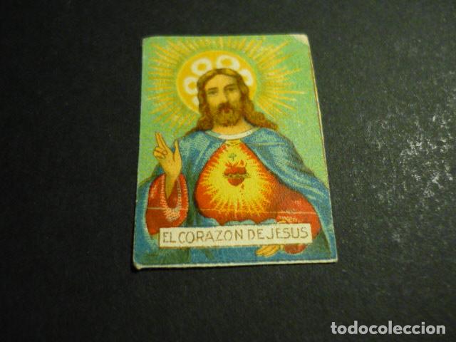 Postales: SAGRADO CORAZON DE JESUS ANTIGUA ESTAMPA PEQUE&Ntilde;O TAMA&Ntilde;O