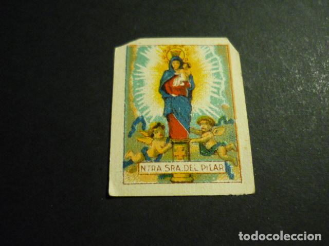Cartes Postales: NUESTRA SE&Ntilde;ORA DEL PILAR ANTIGUA ESTAMPA PEQUE&Ntilde;O TAMA&Ntilde;O