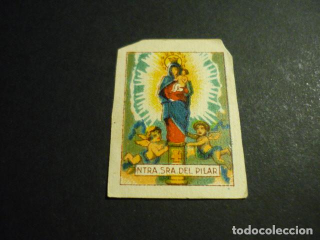 Cartes Postales: NUESTRA SE&Ntilde;ORA DEL PILAR ANTIGUA ESTAMPA PEQUE&Ntilde;O TAMA&Ntilde;O