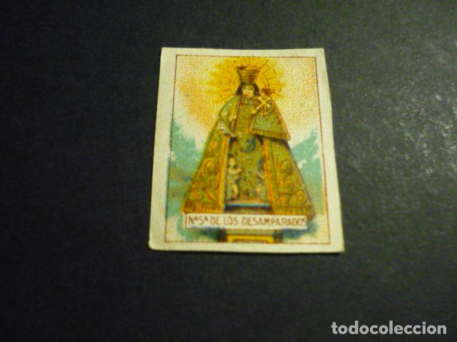 Cartes Postales: NUESTRA SE&Ntilde;ORA DE LOS DESAMPARADOS ANTIGUA ESTAMPA PEQUE&Ntilde;O TAMA&Ntilde;O
