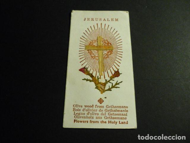 Postcards: FLORES DE TIERRA SANTA Y CRUZ MADERA MONTE DE LOS OLIVOS ANTIGUA ESTAMPA