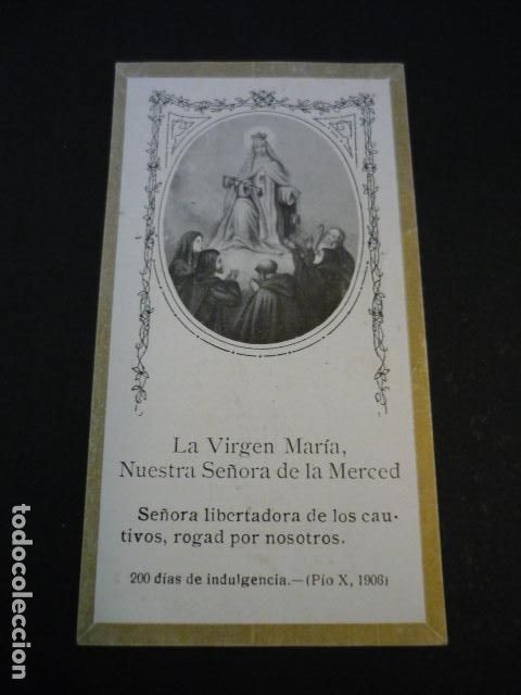 Postais: NUESTRA SE&Ntilde;ORA DE LA MERCED ANTIGUA ESTAMPA