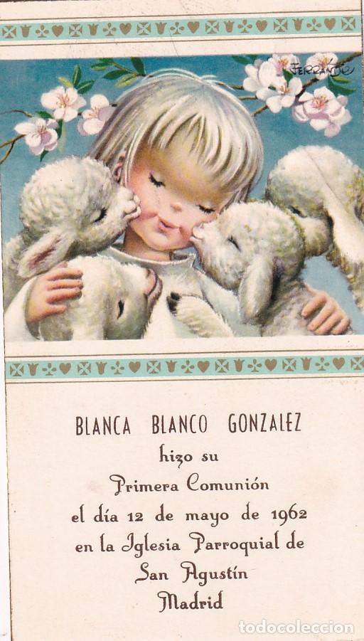 Postales: Recordatorio comuni&oacute;n Ferrandiz. - Foto 1