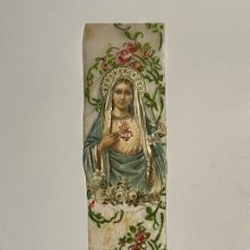 Postales: ESTAMPA RELIGIOSA SAGRADO CORAZÓN DE MARÍA. HERMOSA COMPOSICIÓN .. (H.1910?)