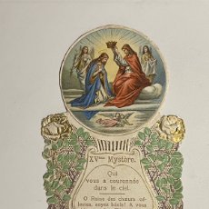 Postales: ESTAMPA RELIGIOSA .. MARÍA ES CORONADA MADRE DE DIOS .. (H.1920?)