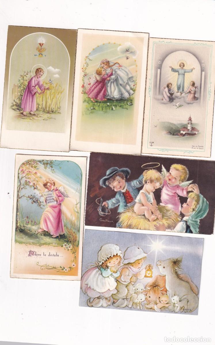 Postales: Lote de 6 recordatorios comuni&oacute;n. - Foto 1