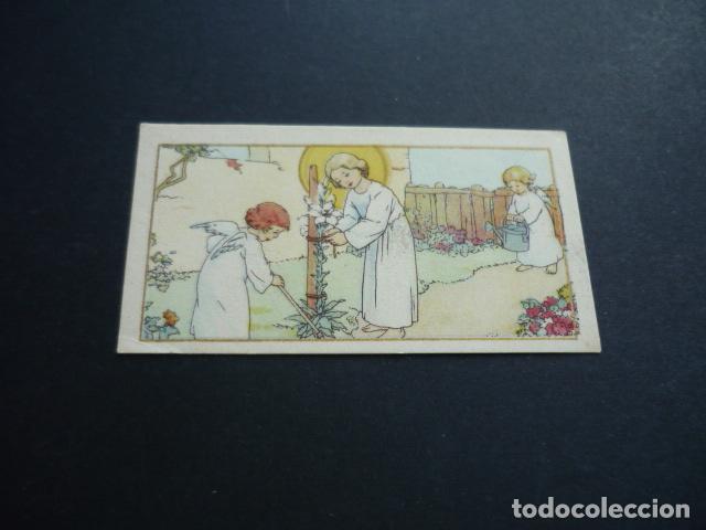 Cartes Postales: NI&Ntilde;O JESUS EN JARDIN CON ANGELES ANTIGUA ESTAMPA