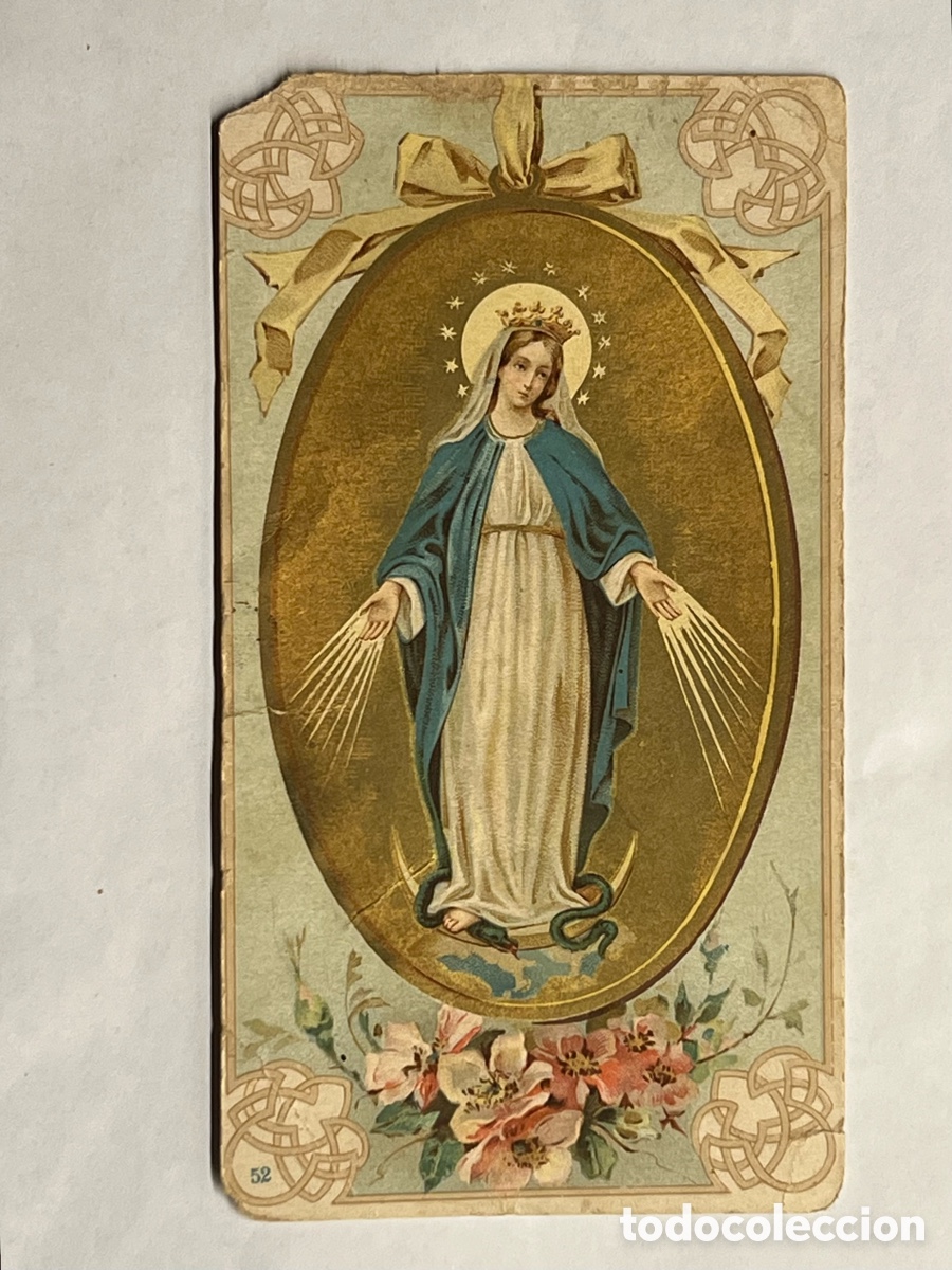 Postales: HABANA. Estampa Recuerdo del Quincuag&eacute;simo Aniversario de la Inmaculada Concepci&oacute;n (a.1904)