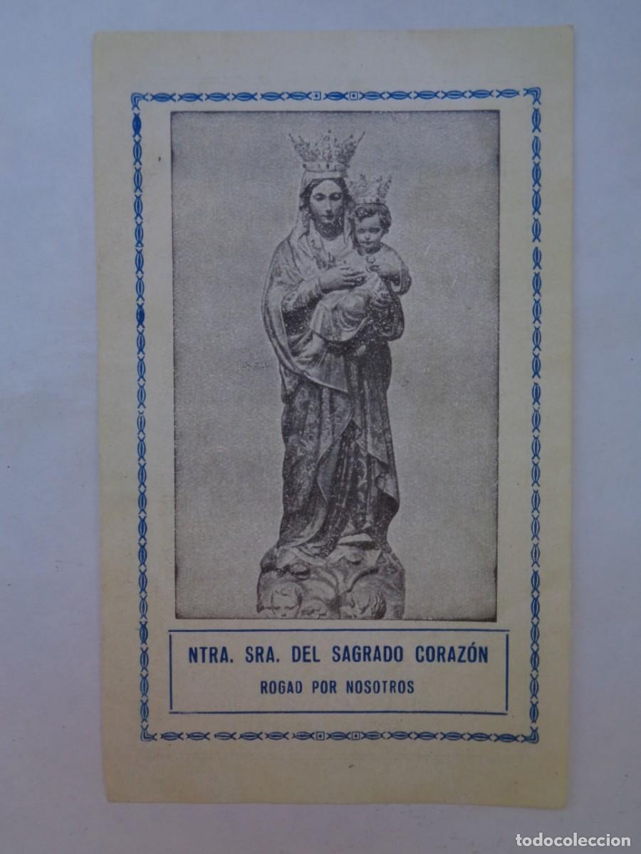 Postales: ANTIGUA ESTAMPA DE NTRA. SRA. DEL SAGRADO CORAZON