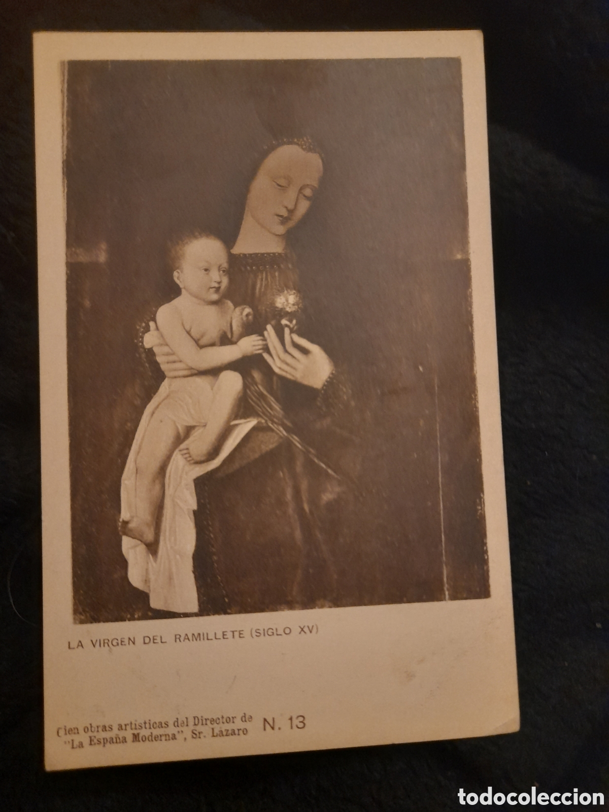 Cartoline: Antigua foto postal, La Virgen del Ramillete