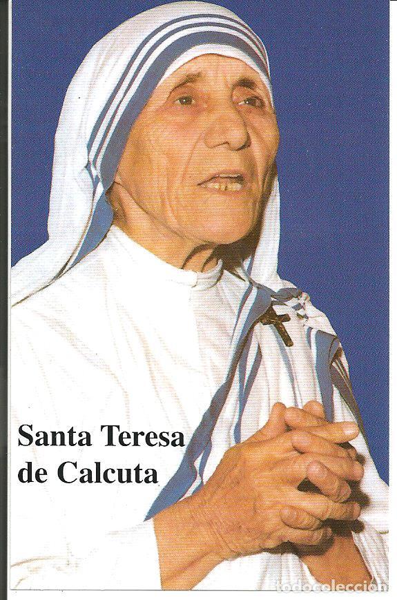 Postales: ESTAMPA SANTA TERESA DE CALCUTA CON ORACION