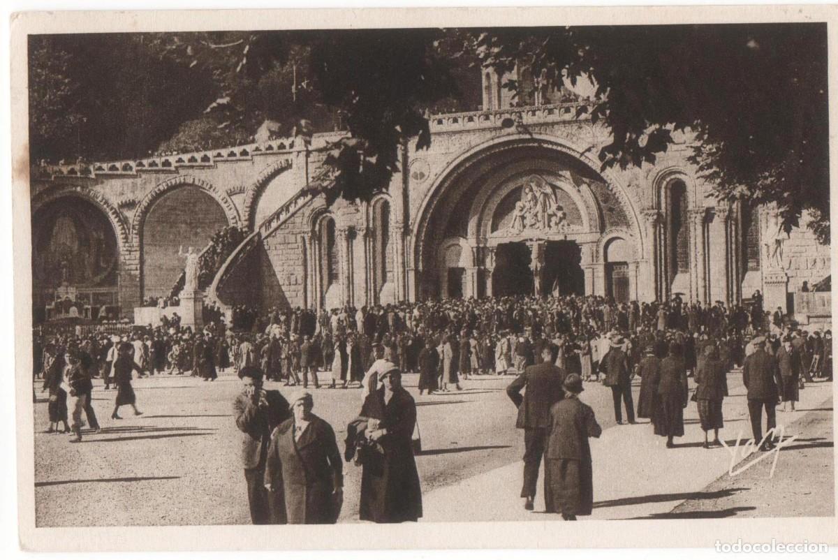 Postales: Lourdes-Entrada al Rosario-circulada-