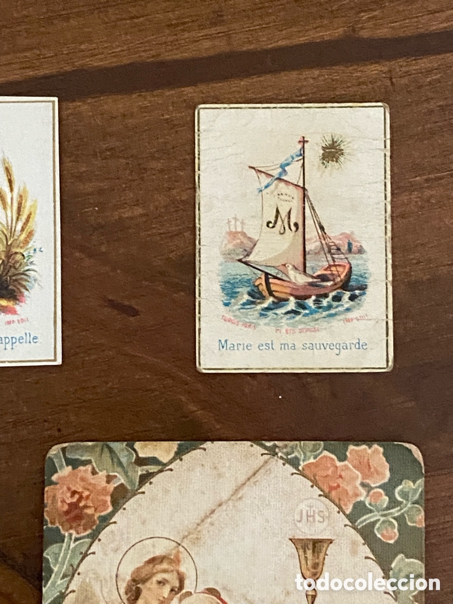 Postales: LOTE DE 11 ESTAMPAS DEVOCIONALES ANTIGUAS - Foto 3