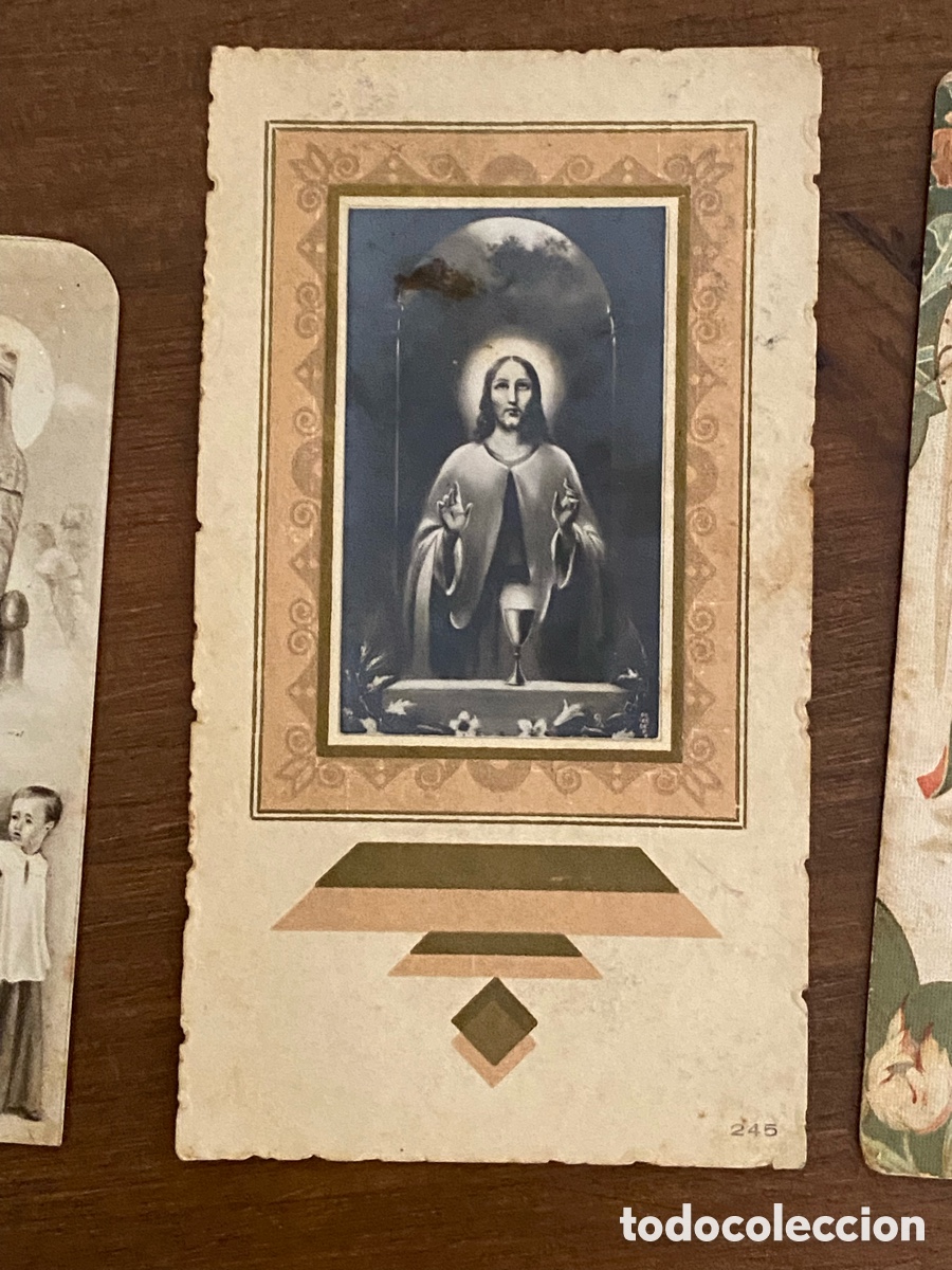 Postales: LOTE DE 11 ESTAMPAS DEVOCIONALES ANTIGUAS - Foto 5