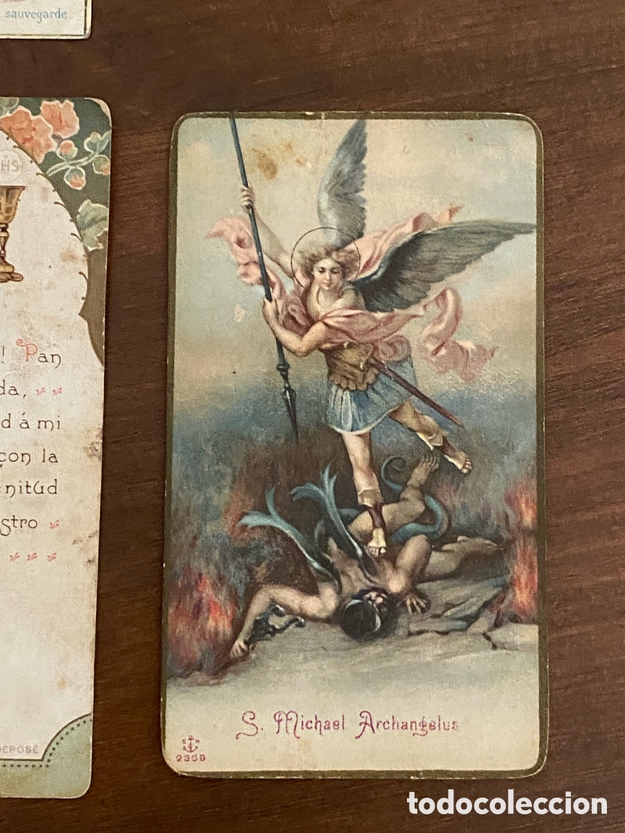 Postales: LOTE DE 11 ESTAMPAS DEVOCIONALES ANTIGUAS - Foto 7