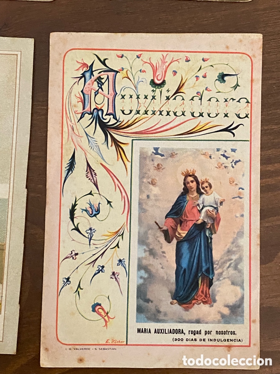 Postales: LOTE DE 11 ESTAMPAS DEVOCIONALES ANTIGUAS - Foto 11