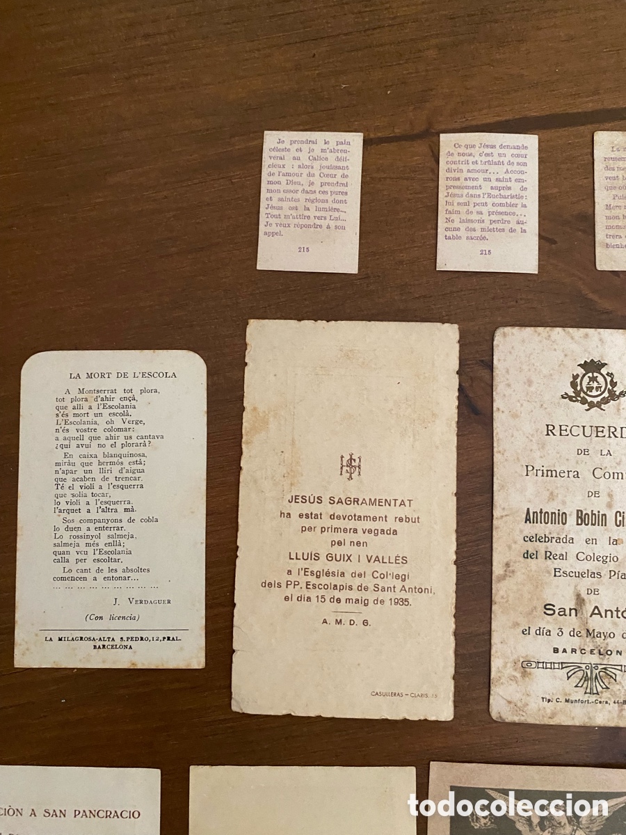 Postales: LOTE DE 11 ESTAMPAS DEVOCIONALES ANTIGUAS - Foto 13