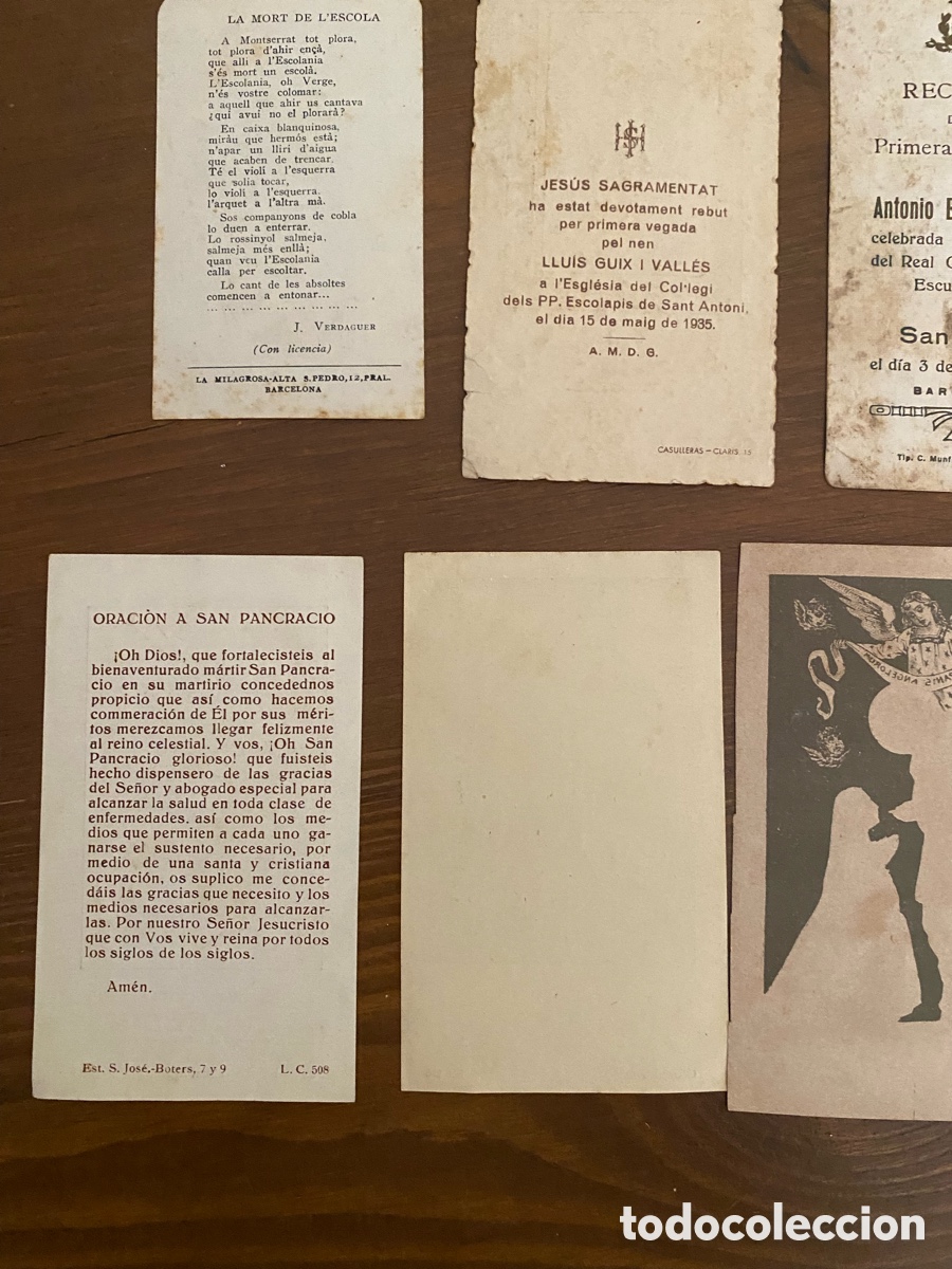 Postales: LOTE DE 11 ESTAMPAS DEVOCIONALES ANTIGUAS - Foto 15