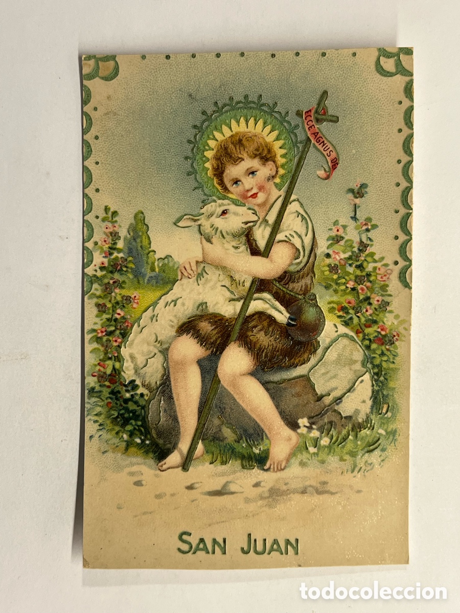 Cartoline: SAN JUAN. Postal Troquelada con reflejos met&aacute;licos&hellip; Edici&oacute;n Alemana (h.1920?)
