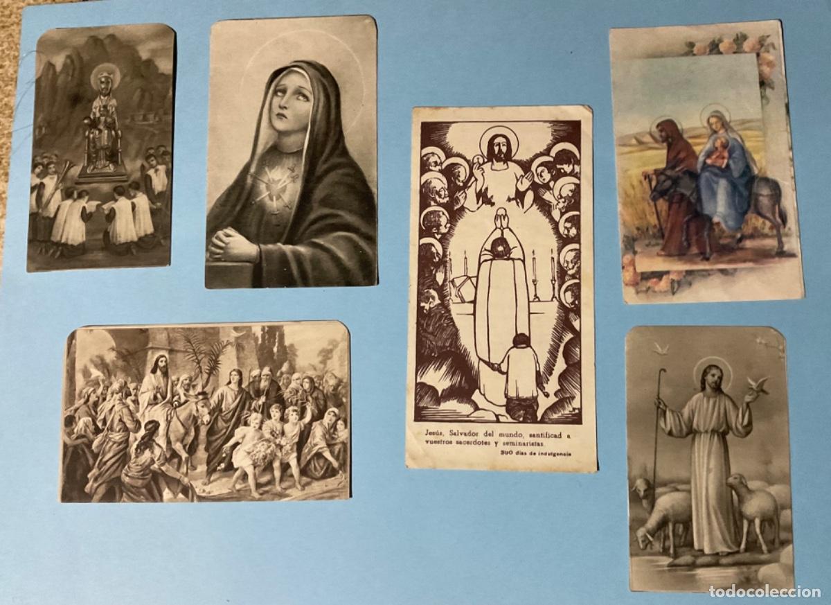 Postales: LOTE 6 ESTAMPAS RELIGIOSAS - Foto 1
