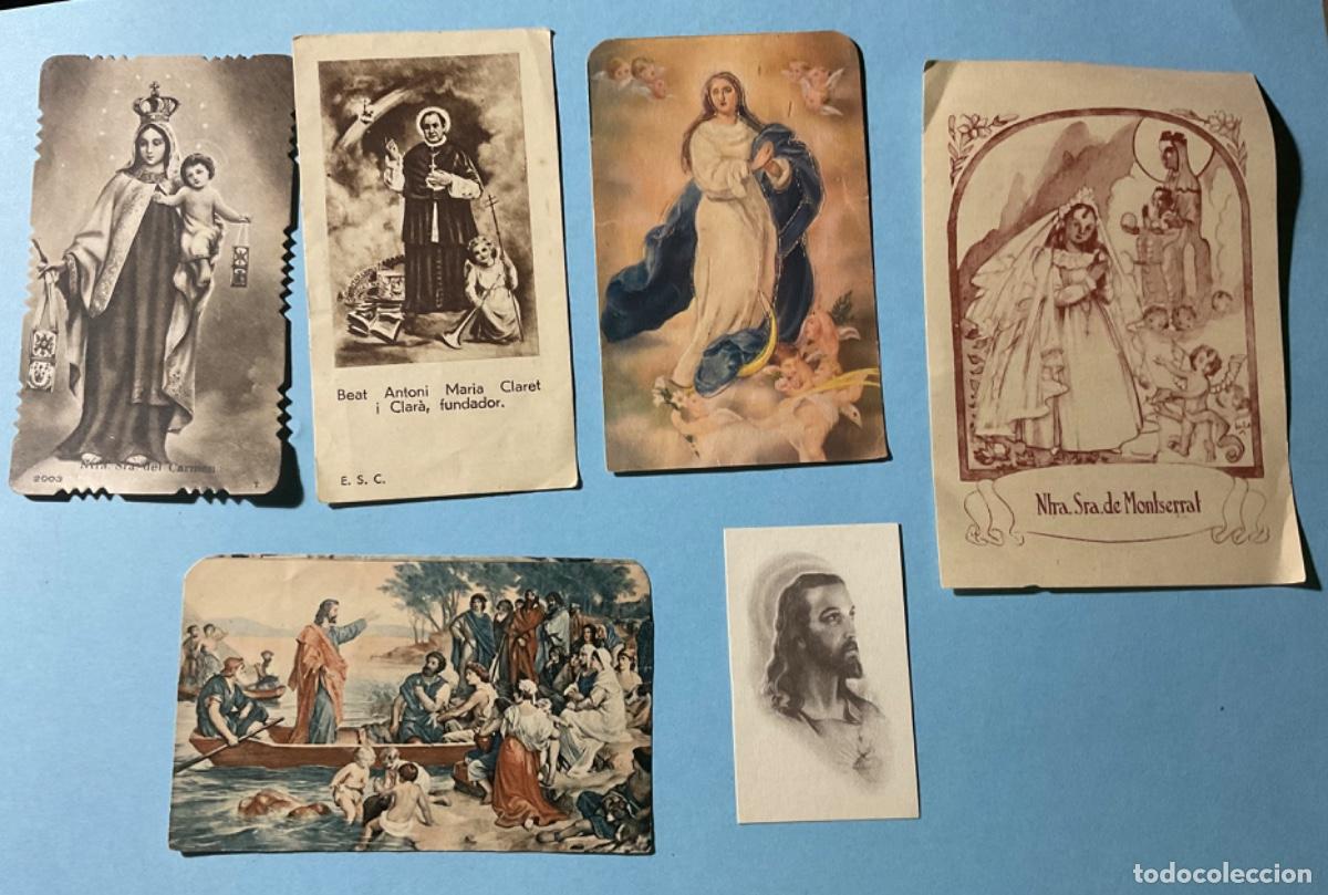 Postales: LOTE 6 ESTAMPAS RELIGIOSAS - Foto 1