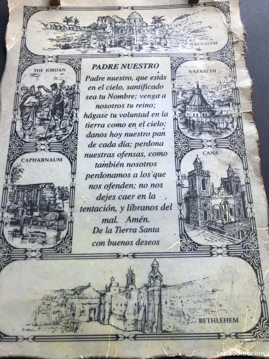 Postales: Israel, Tierra Santa , Pergamino con Padre nuestro