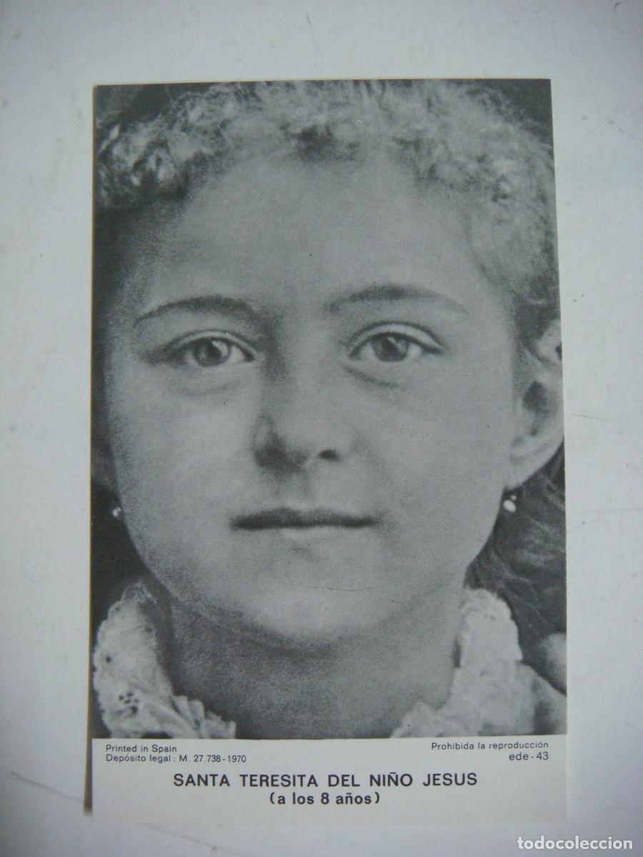 Postales: RECORDATORIO DE SANTA TERESITA DEL NI&Ntilde;O JESUS A LOS 8 A&Ntilde;OS-CAJ-N&ordm;4-SOB-N&ordm;.9