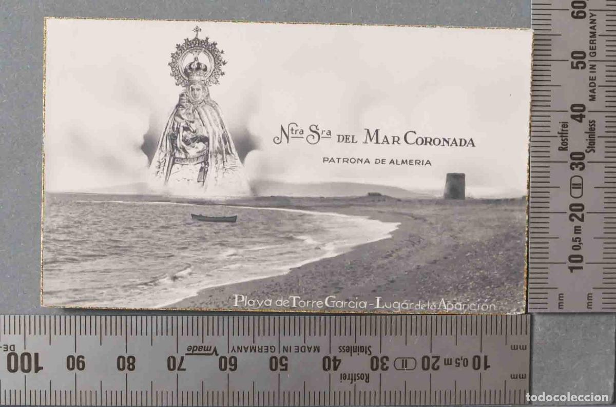 Cartes Postales: ESTAMPA. NRA SRA DEL MARA CORONADA. ALMERIA. PLAYA DE TORRE GARCIA LUGAR APARICION