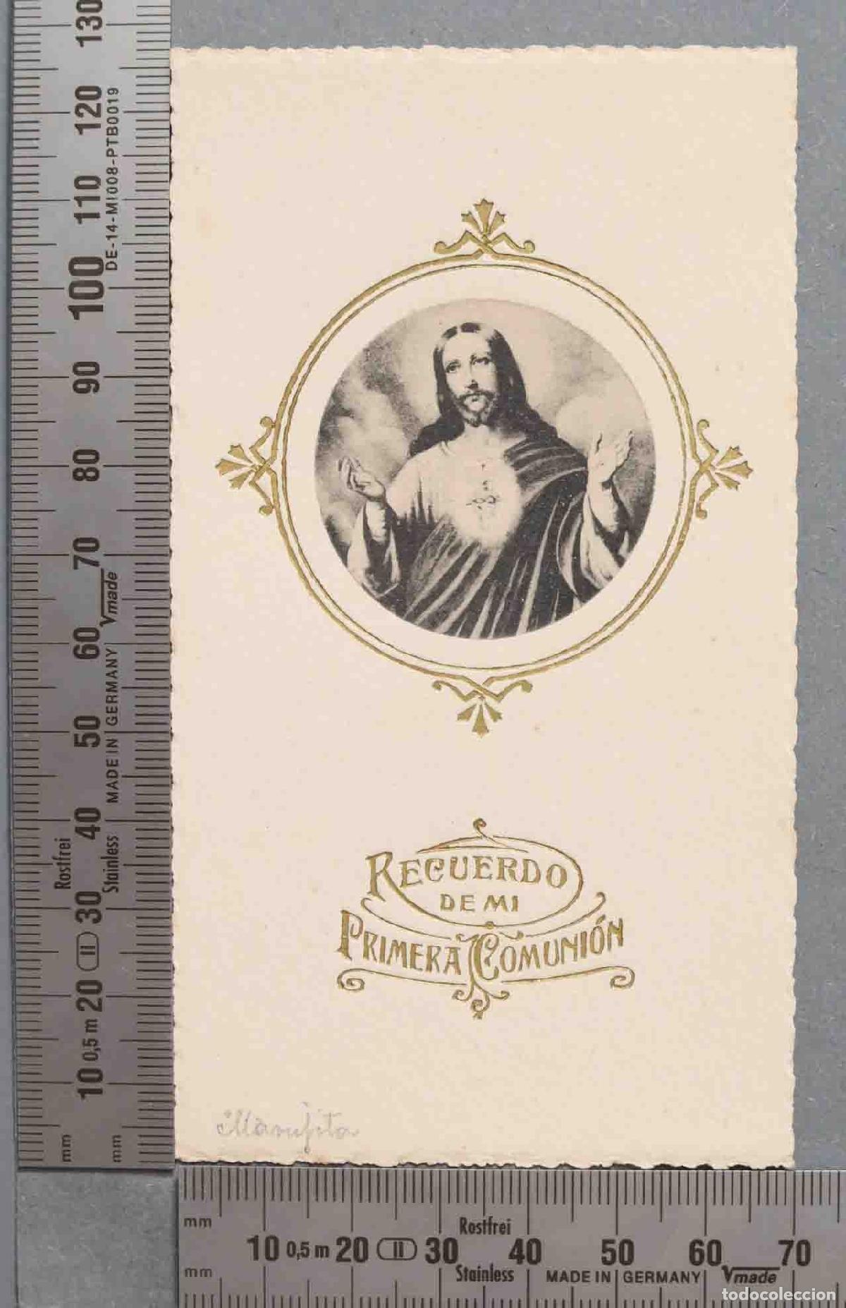 Postkarten: ESTAMPA. PRIMERA COMUNION. HERMANOS DE LAS ESCUELAS CRISTIANAS. ALMERIA 1919.
