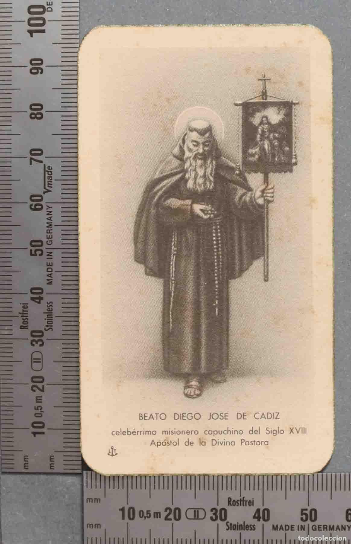 Postais: ESTAMPA. BEATO DIEGO JOSE DE CADIZ celeb&eacute;rrimo misionero capuchino del Siglo XVIII Ap&oacute;stol de lo Div