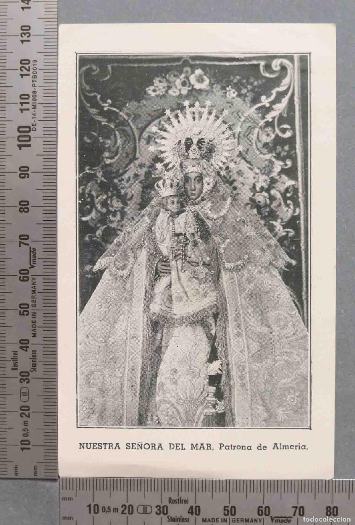 Cartes Postales: ESTAMPA. NRA SRA DEL MAR. ALMERIA. 1942 ORACION
